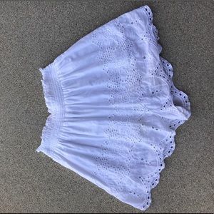 Topshop White Summer Shorts